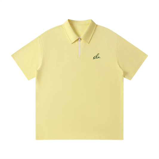 Unisex Quarter-Zip Polo Shirt